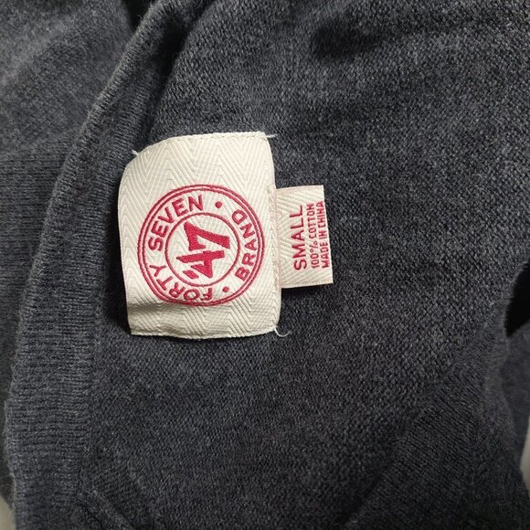 Forty Seven 47 Brand Crew Neck 3/4 Sleeve S Harvard University Pullover Sweater - Picture 6 of 9
